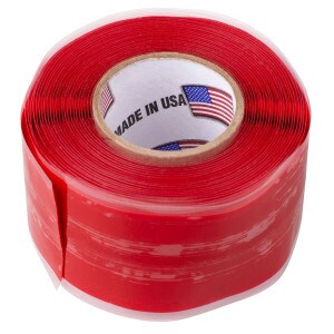 Self-Fusing Silicone Rubber Tape 1" x 10 ft. Roll Red